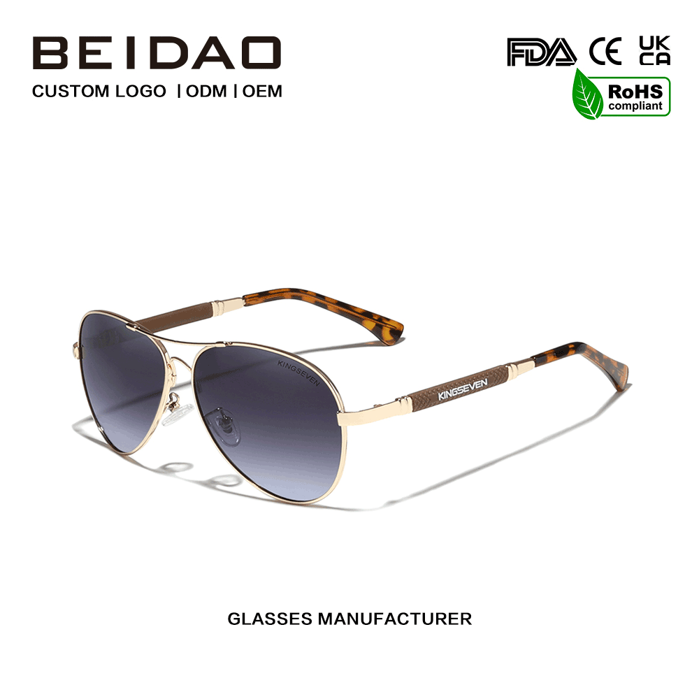 Klasikong Polarized UV400 na proteksyon Mga Panlabas na Salaming Pang-araw para sa Mga Lalaki