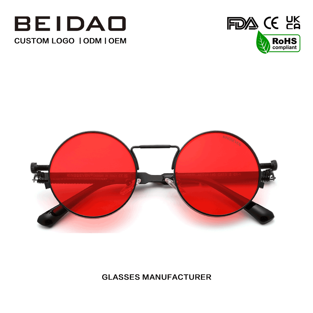 Designer UV400 Protection Polarized Metal Frame Sunglasses para sa Mga Lalaki