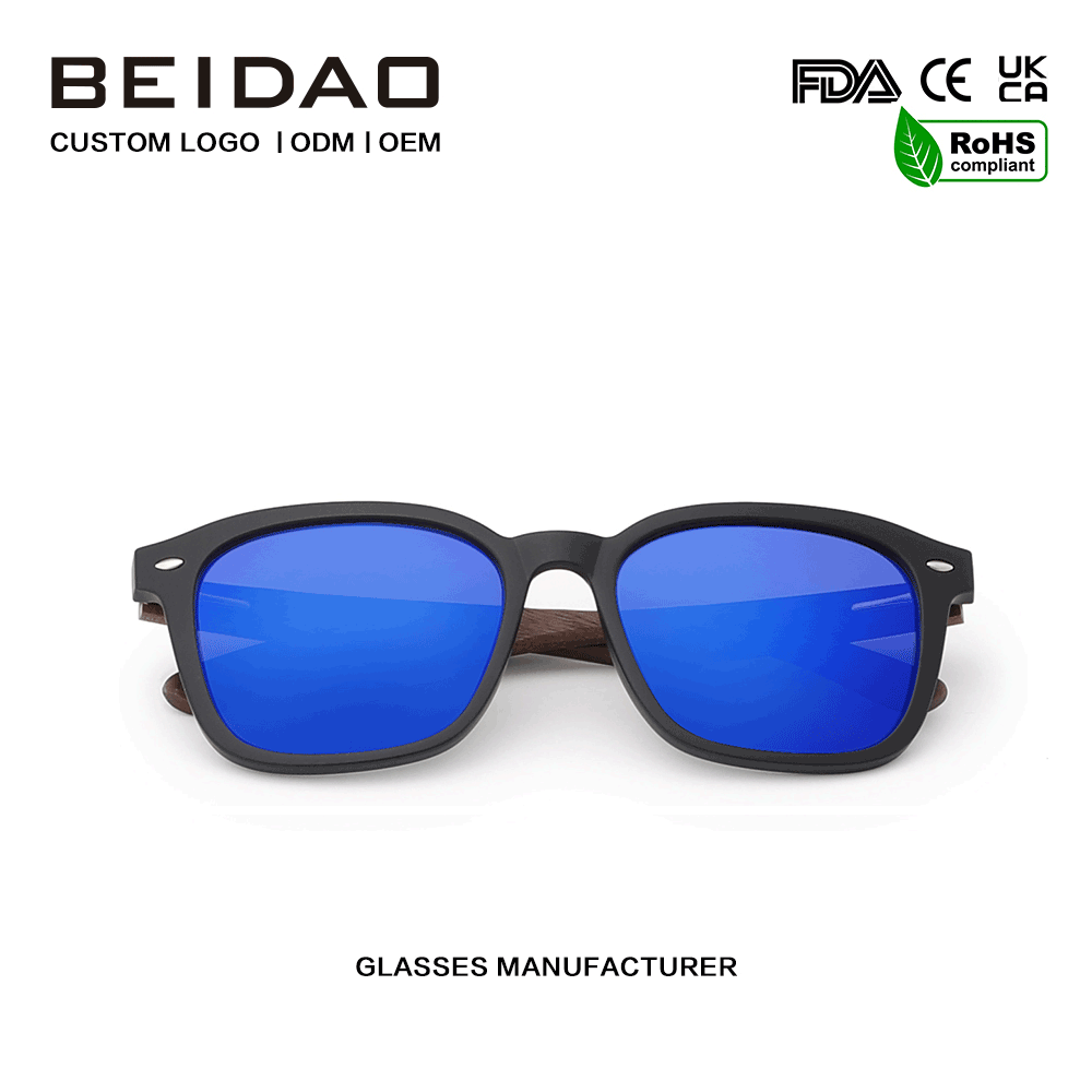 Fashion Retro Handmade UV400 TR90 Frame Polarized Sunglasses