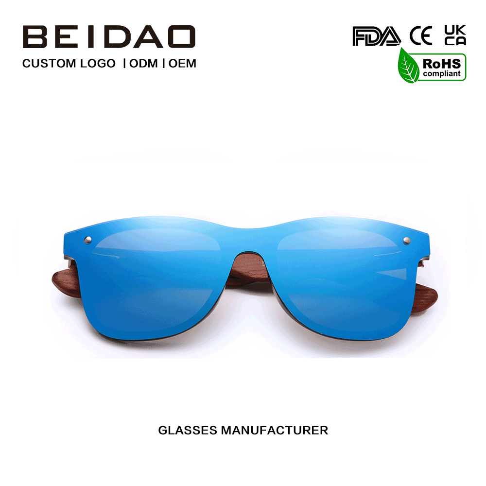 Fashionable Original Bubinga Wood Polarized Sunglasses