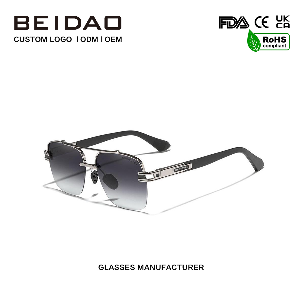 Gun Gradient Gray Polarized Sunglasses