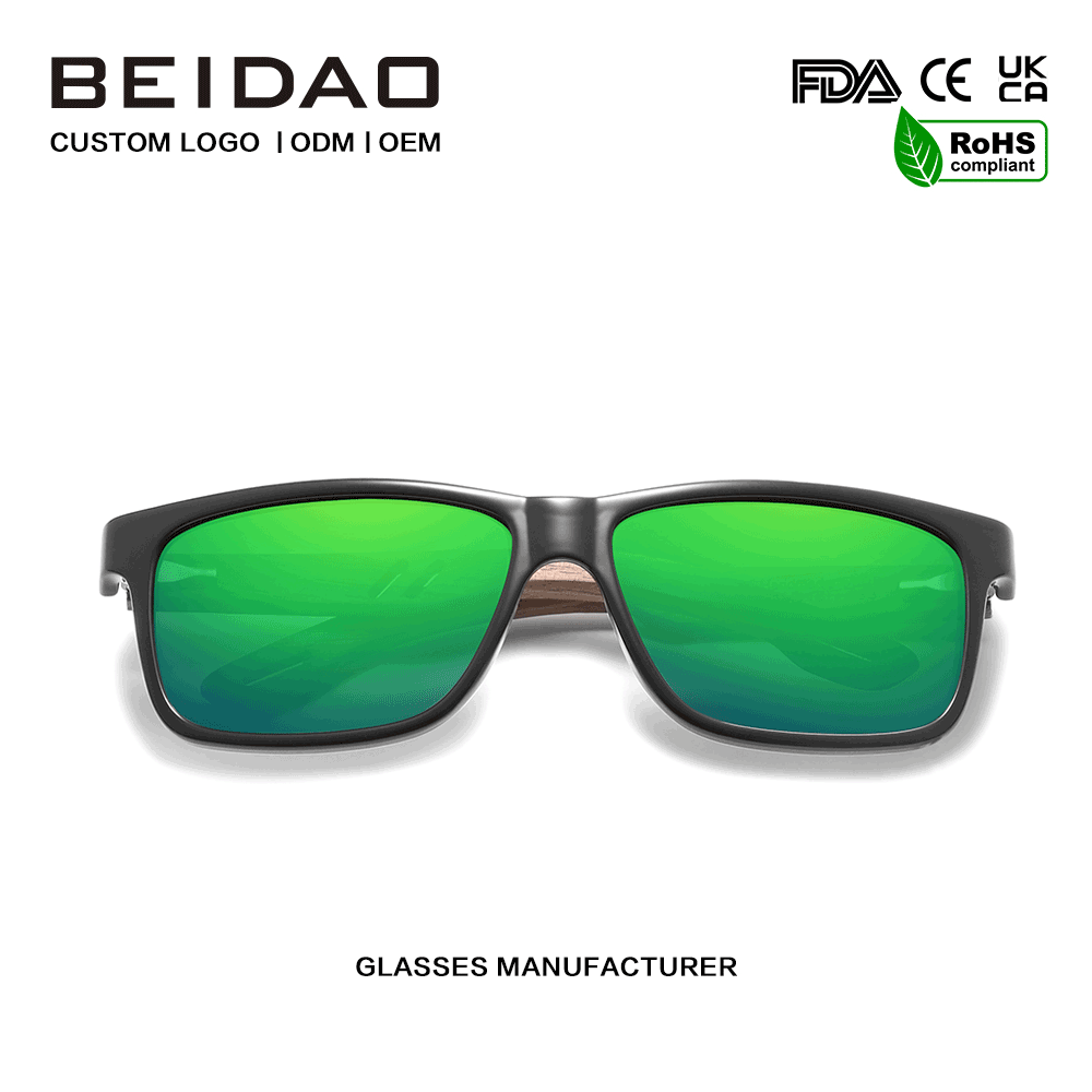 Handmade Walnut Frame Sunglasses Salamin sa Mata
