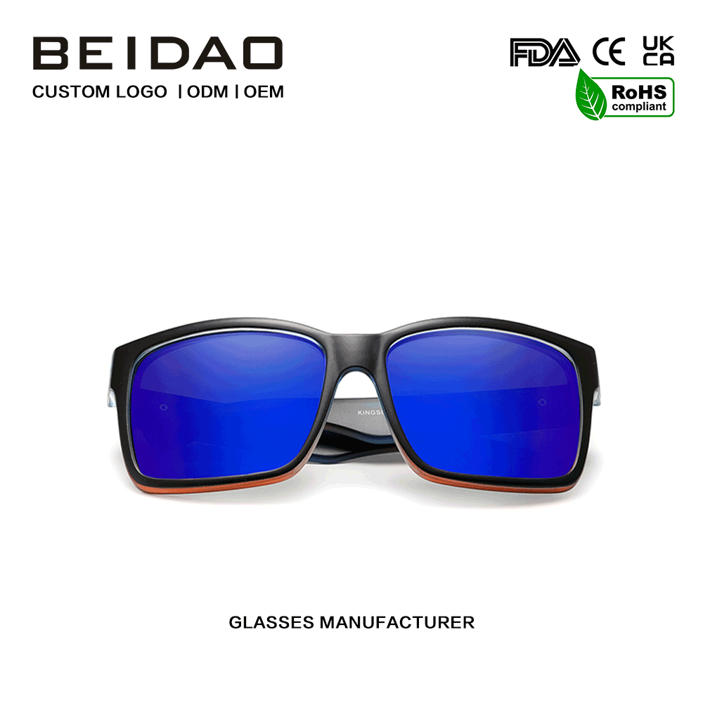 Hot Selling Fashion Polarized Blue Mirro Lenses Sunglasses