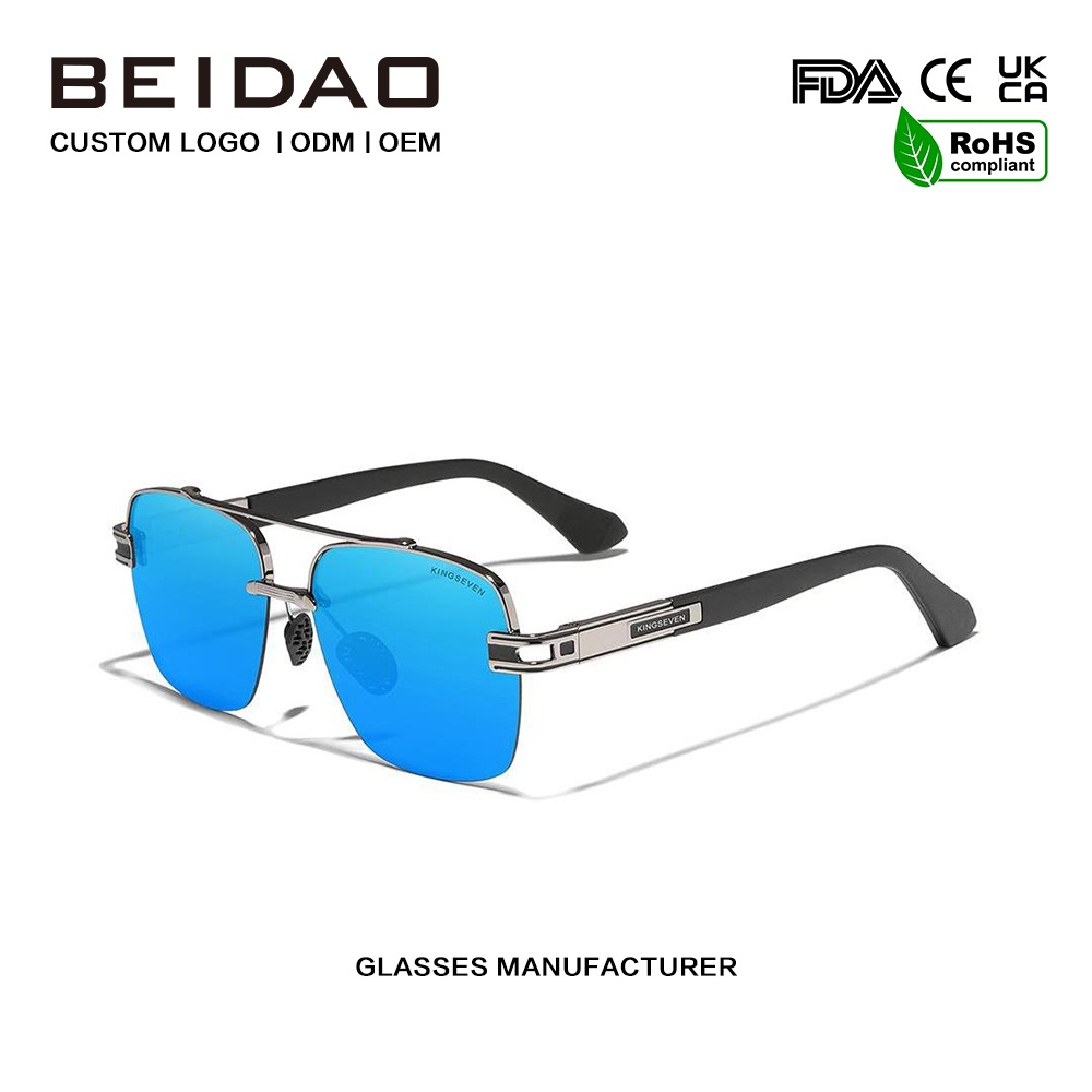 Luxury para sa Mga Lalaki Makukulay na Retro Polarized Sunglasses