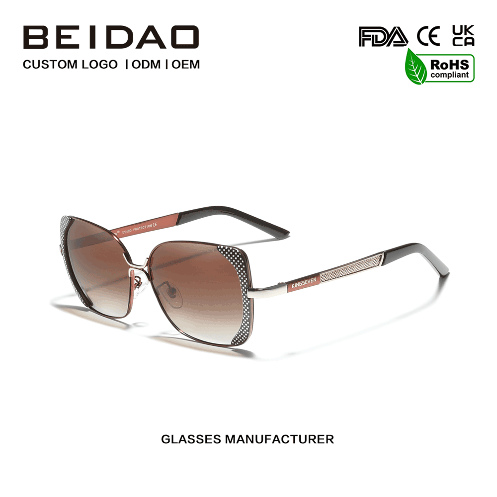 Luxury Oversized Butterfly Polarized Gradient Sunglasses