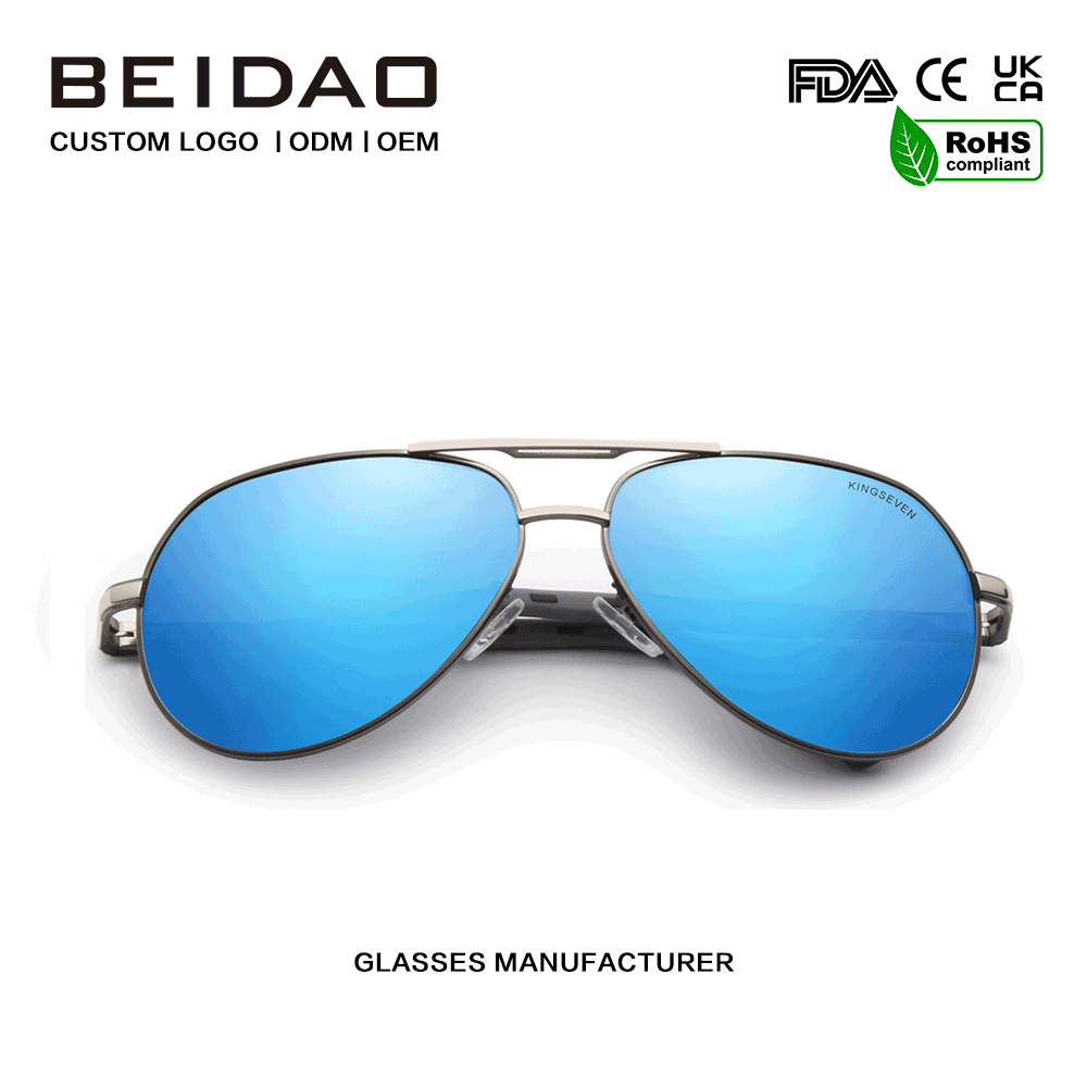 Panlalaking Polarized UV400 Fashion Alloy Frame Sunglasses