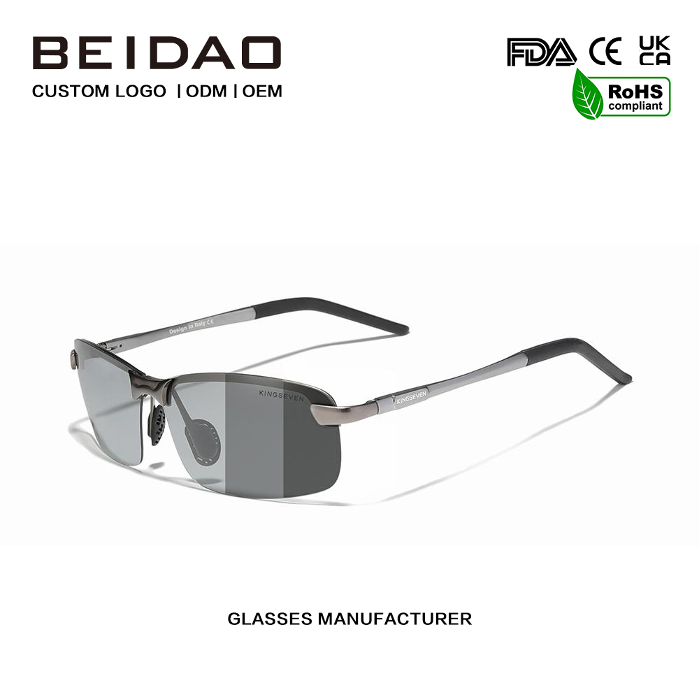 Modern Fashion Alloy Polarized Driving Sunglasses para sa Babaeng Lalaki