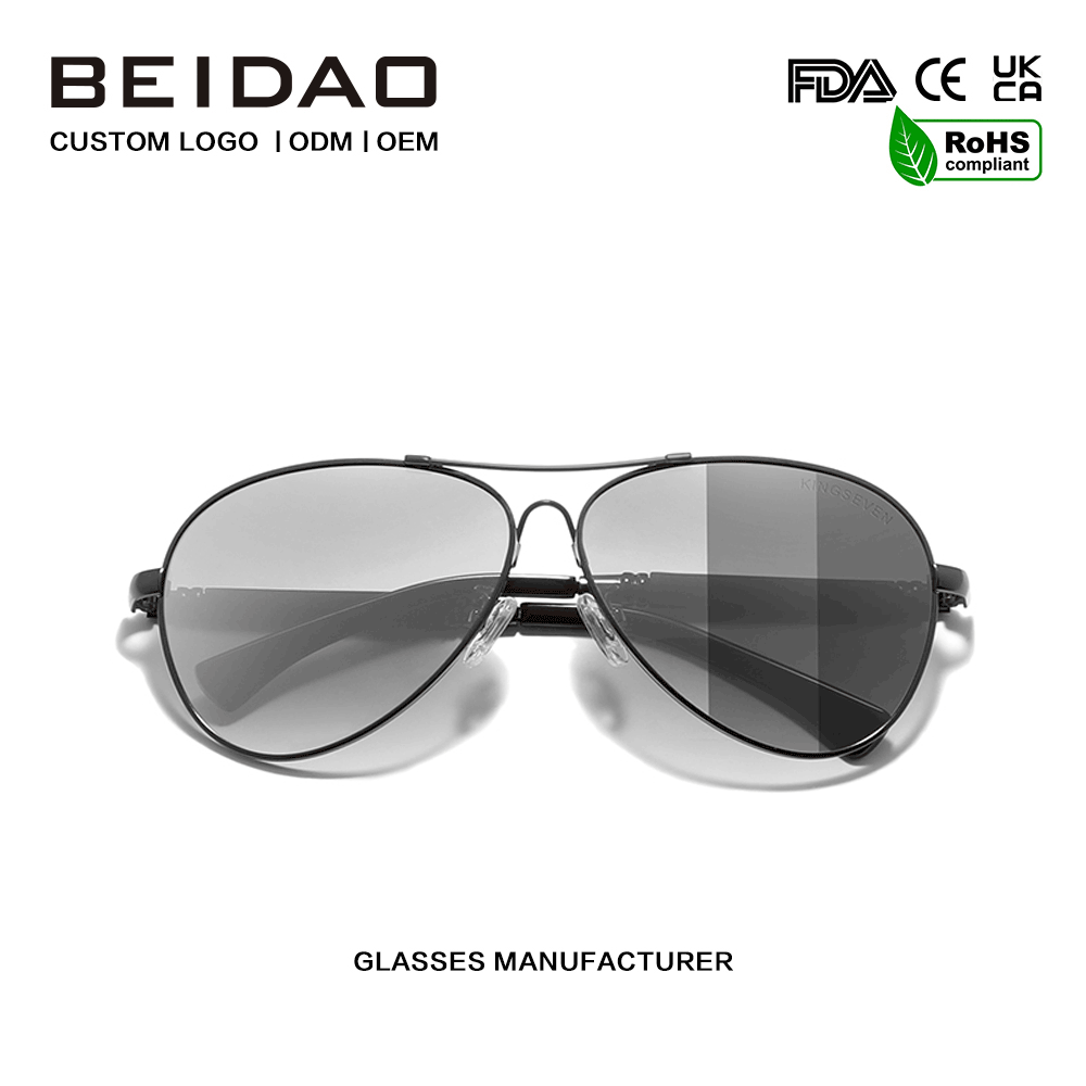 Modernong Polarized Photochromic lens Alloy Frame Driving Sunglasses