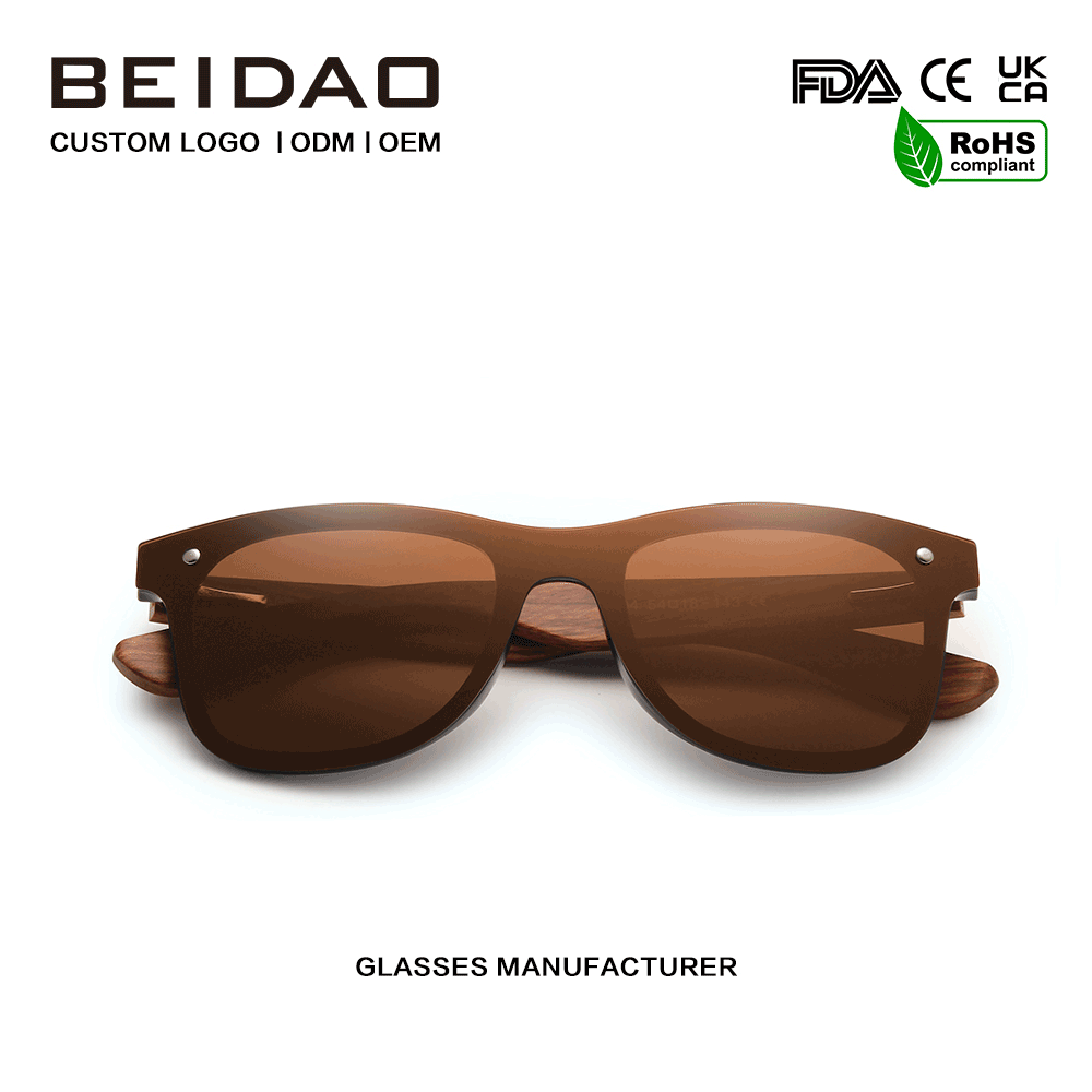 Natural na Orihinal na Bubinga Wood Polarized Sunglasses