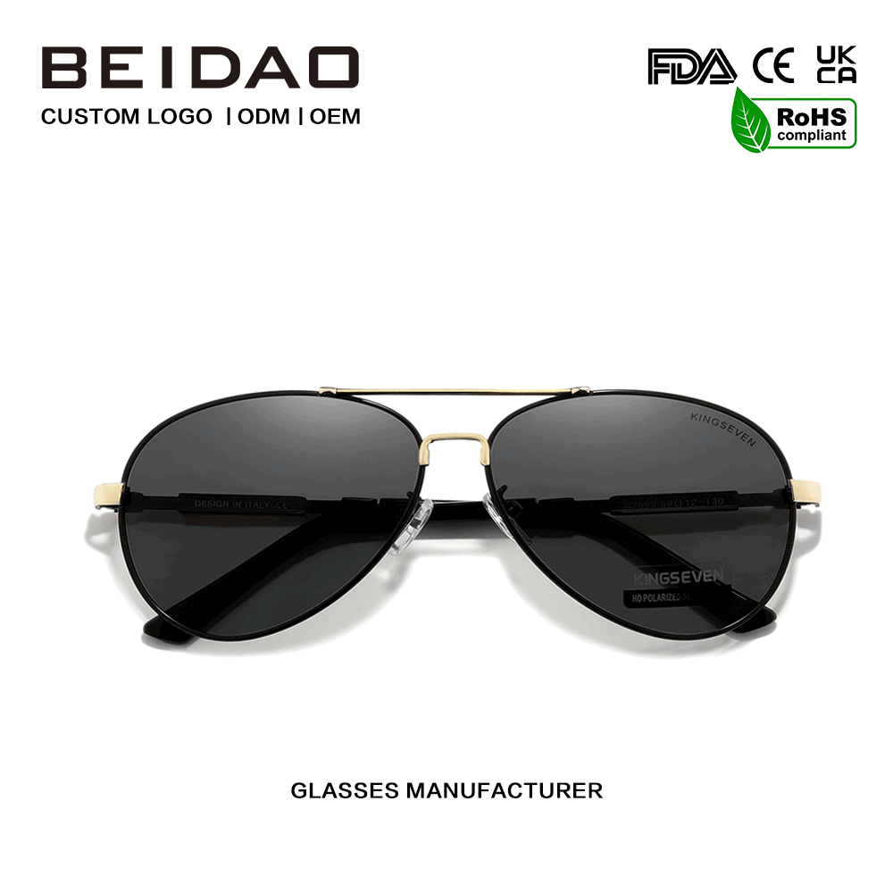 Polarized Aluminum Full Rim Sunglasses Pagmamaneho