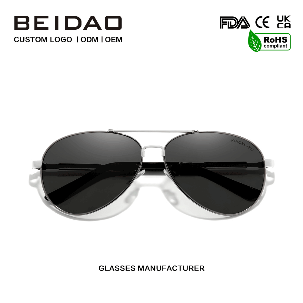 Polarized Aluminum Full Rim Sunglasses para sa Unisex