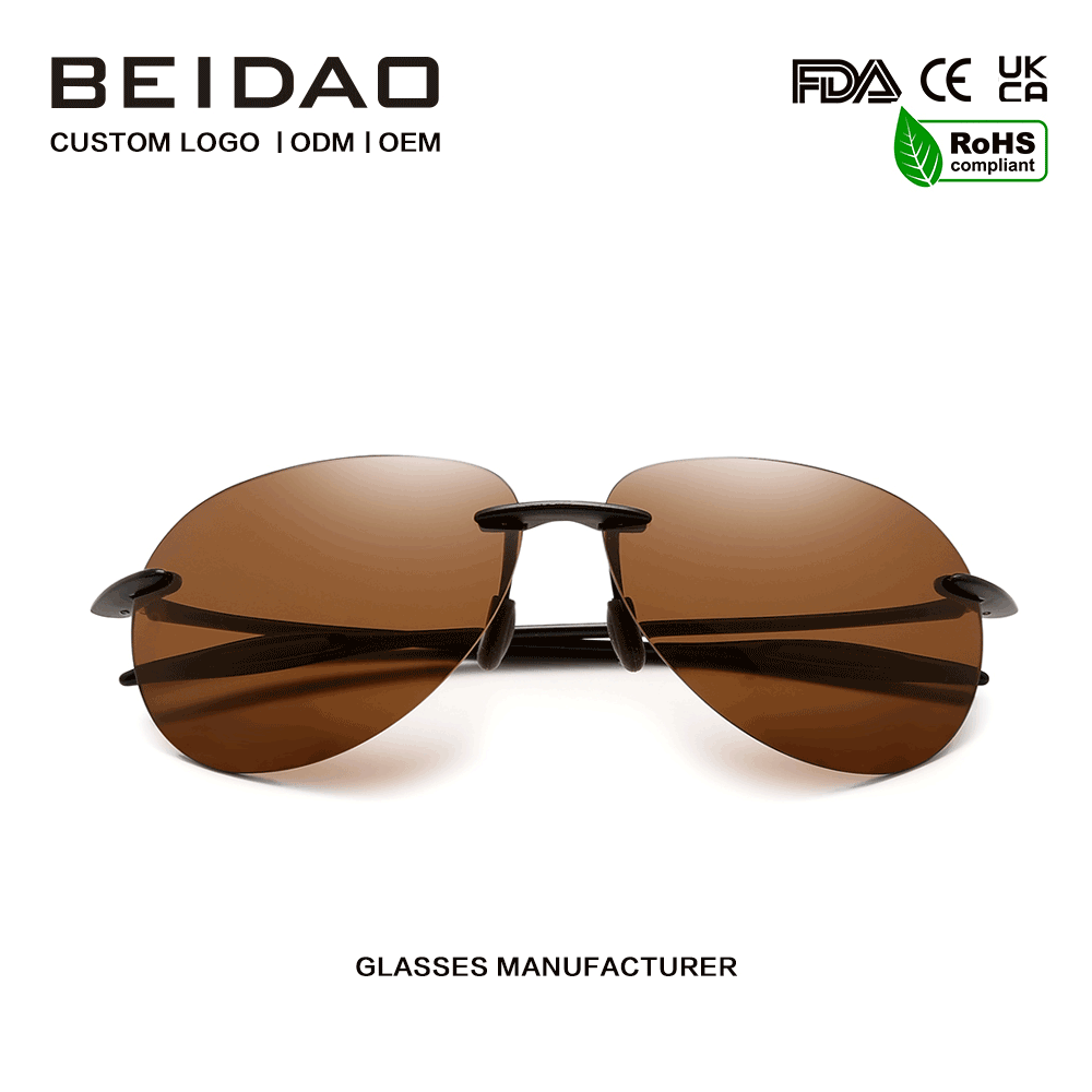 TR90 High Quality Frameless Sunglasses para sa Mga Lalaking Babae