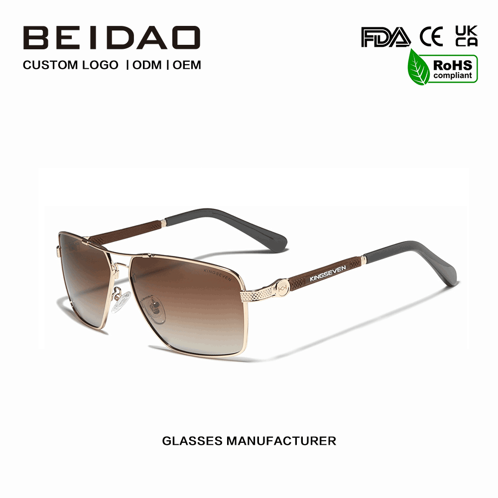Vintage High Quality Polarized UV400 Lens Sunglasses para sa Babaeng Lalaki