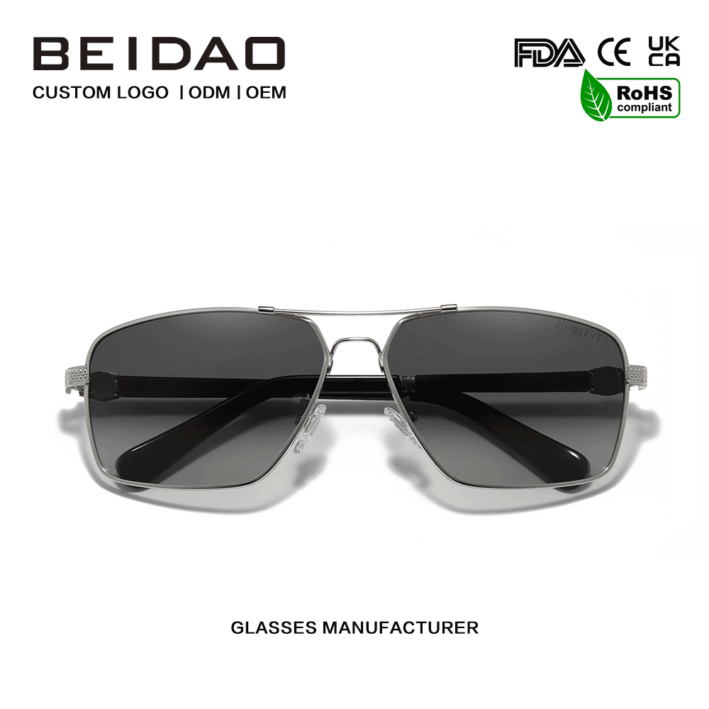 Vintage Square Style Polarized UV400 Gradient Lens Sunglasses