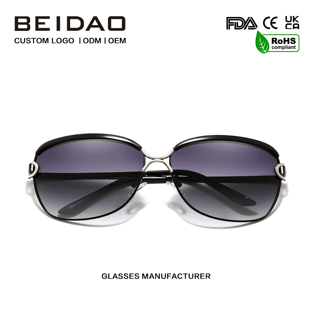 Women's Luxury Oversized Polarized Square Gradient Sunglasses